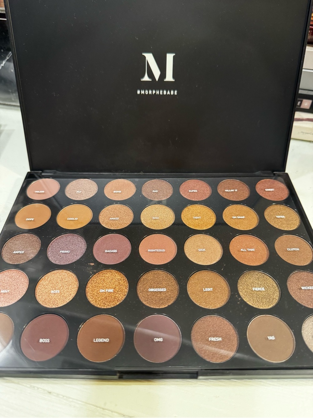 Morphe Warm Metallic & Matte Eyeshadow Palette - Gold, Brown, Copper, Bronze